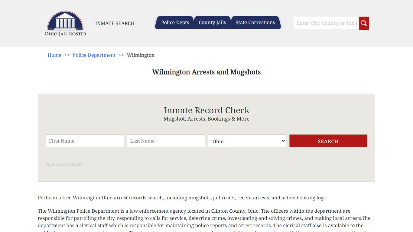 Wilmington Arrests and Mugshots | Jail Roster Search